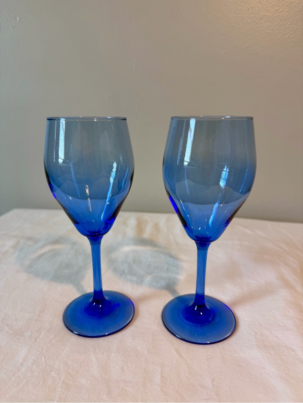 Cobalt Blue 7oz Wine Glasses - Set of 2